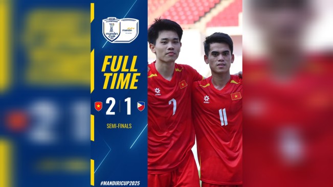 Hasil akhir Vietnam vs Filipina. [Instagram]